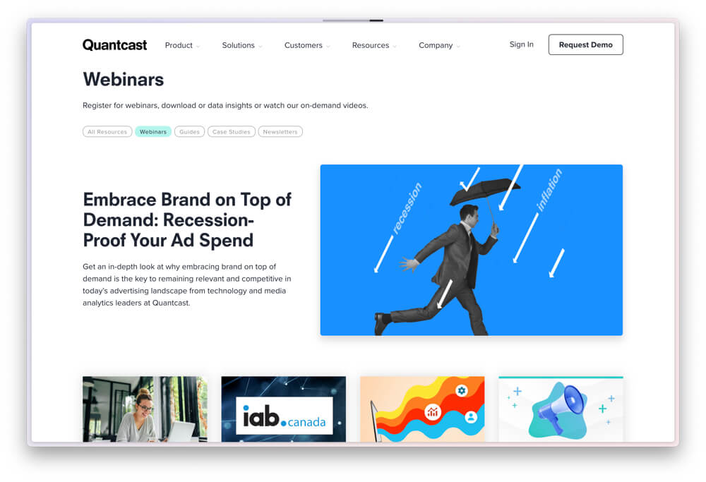 Screenshot Webinars